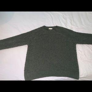LA HEART fuzzy green sweater
